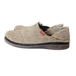 Chaco Mens Revel Felt Moccasin Casual Slip On Shoes Tan Sz 9 Beige